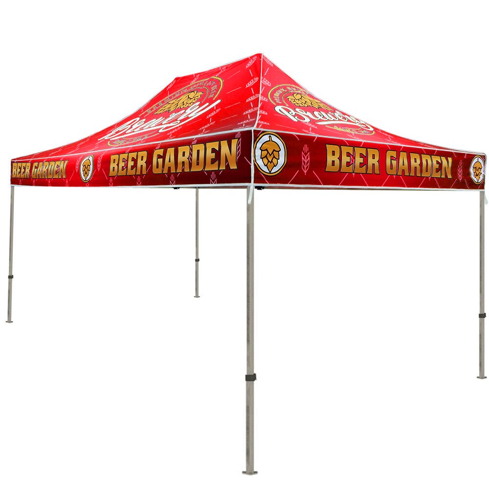Casita 15 ft. Aluminum Canopy Tent — Graphic Package / White Trim Color